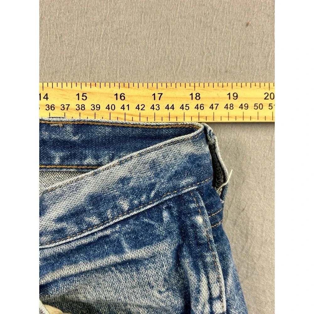 Wrangler 47MWZ Jeans Mens Blue Regular Fit Cowboy Cut Straight Leg 38x30